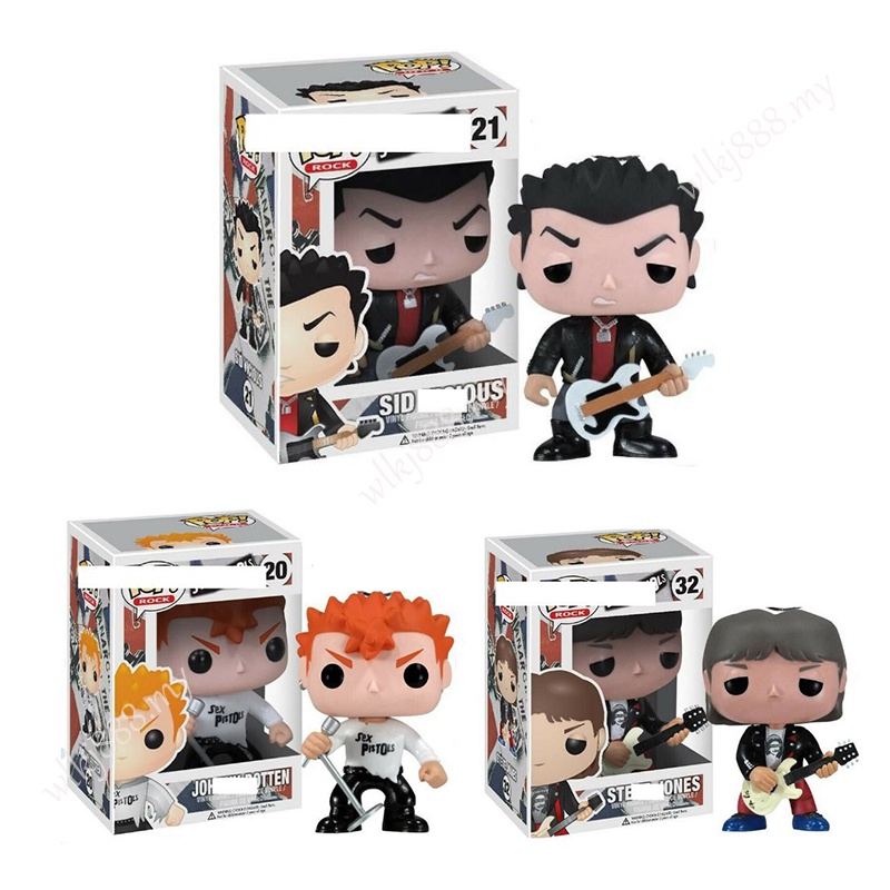 Funko Pop Sex Pistols 20 Johnny Rotten 21 Sid Vicious 32 Steve Jones