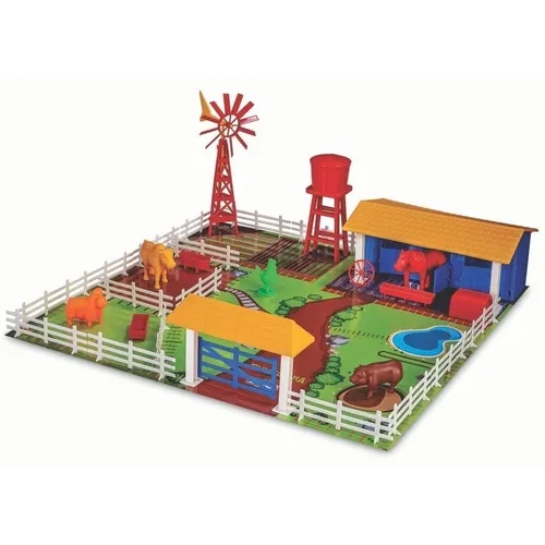 Brinquedo Fazendinha Completa P Montar C Animais Educativo Shopee