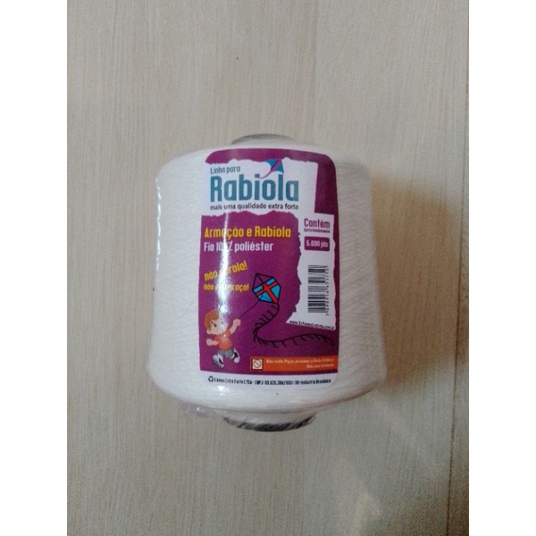 Linha Para Armação e Rabiola 5000 Jardas Branca Shopee Brasil