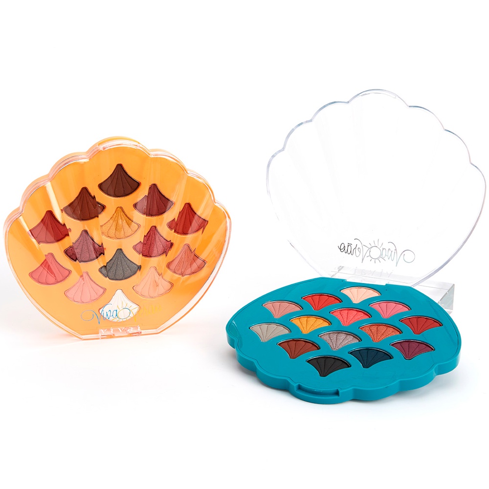 Paleta de Sombras Viva Verão Estojo de Sombras Mattes e Metálicas