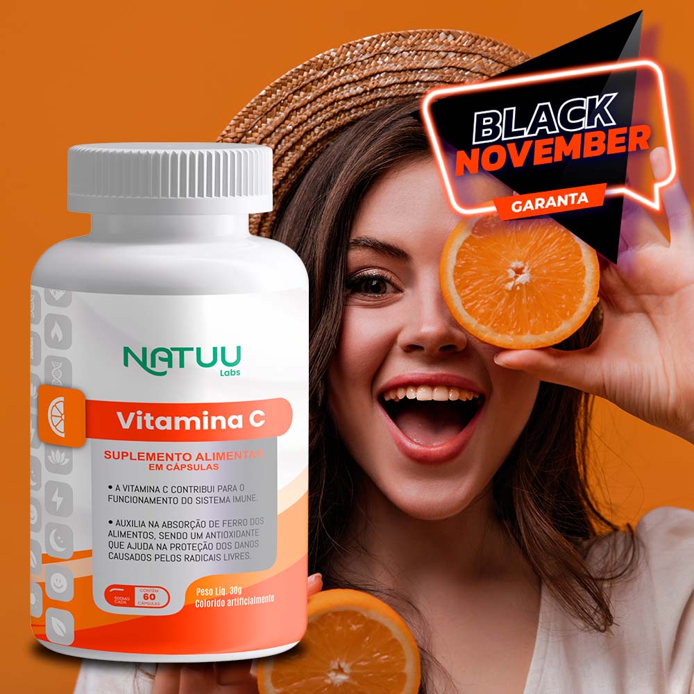 Suplemento Alimentar Vitamina C Natuu Aumenta Imunidade Kit