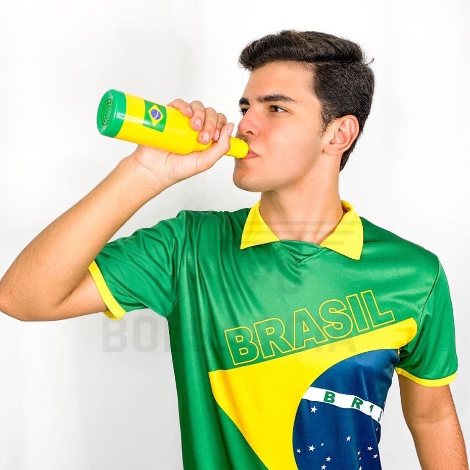 Corneta Do Brasil Garrafa Buzina Torcedor Copa Do Mundo Shopee Brasil