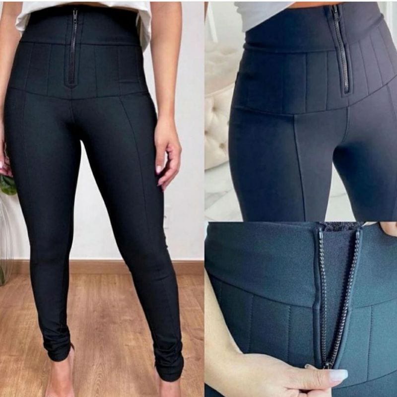 Calca Legging Super Lipo Elasticidade Lisa Shopee Brasil