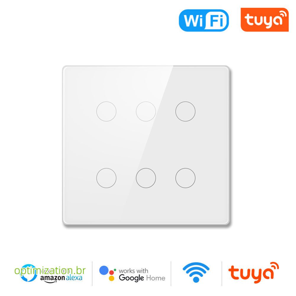 Tuya Wifi Inteligente Interruptor De Luz Para Parede Brasil X Switch