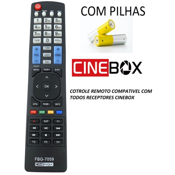 CONTROLE CINEBOX OPTIMO HD X X2 PRONTA ENTREGA Shopee Brasil