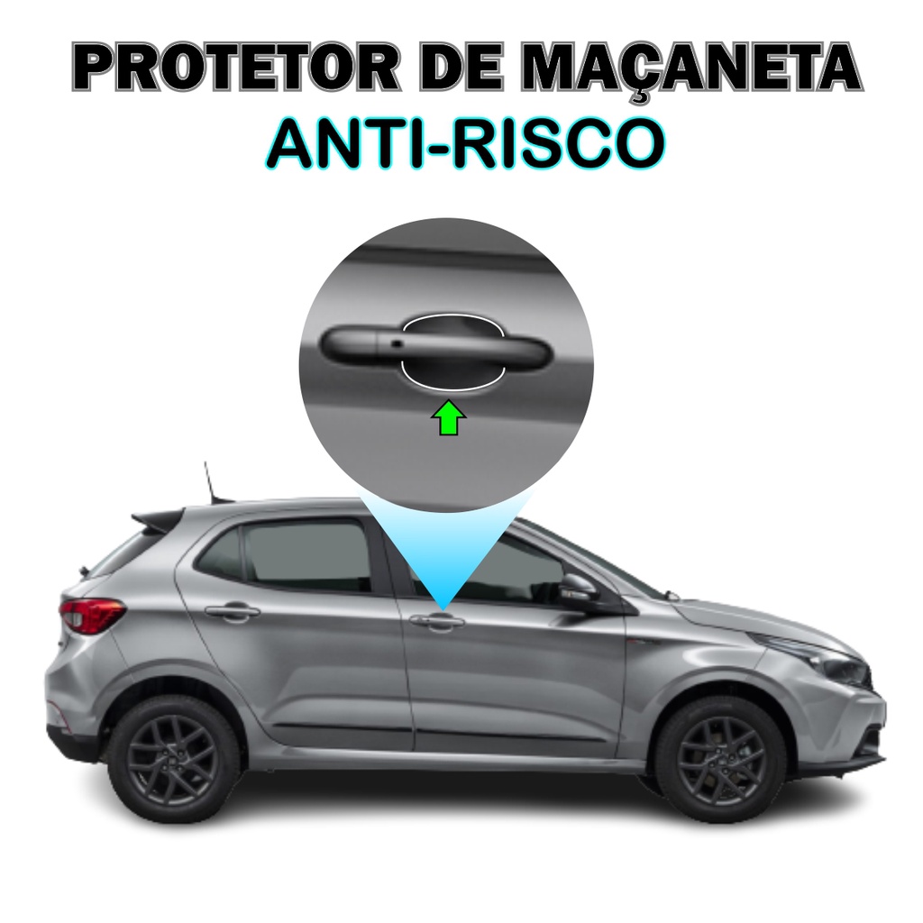 Película Anti Risco Protetor de Maçaneta Fiat Argo Escorrega o Preço