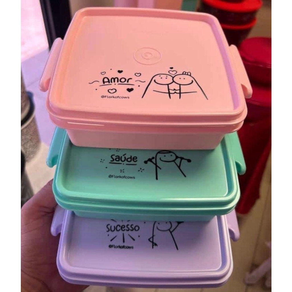 Tupper Pote Flork Tupperware Ml Shopee Brasil