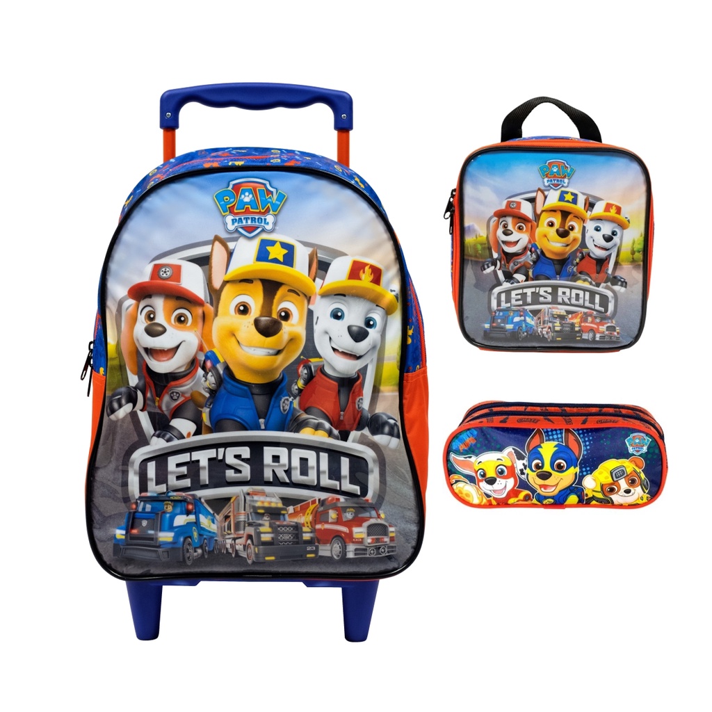 Kit Mochila Patrulha Canina Lancheira Estojo Paw Patrol Xeryus Shopee