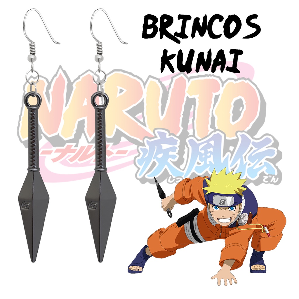 Par De Brincos Kunai Anime Naruto Shopee Brasil