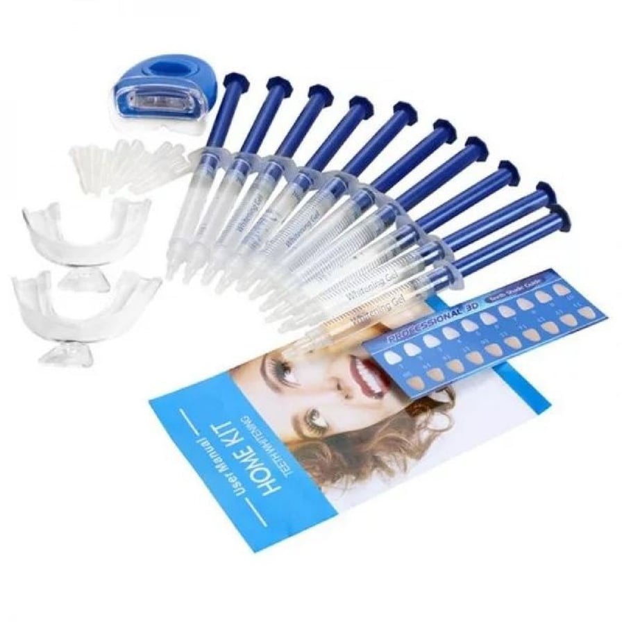 Kit Clareamento Dental Seringas Led Moldeira Completo