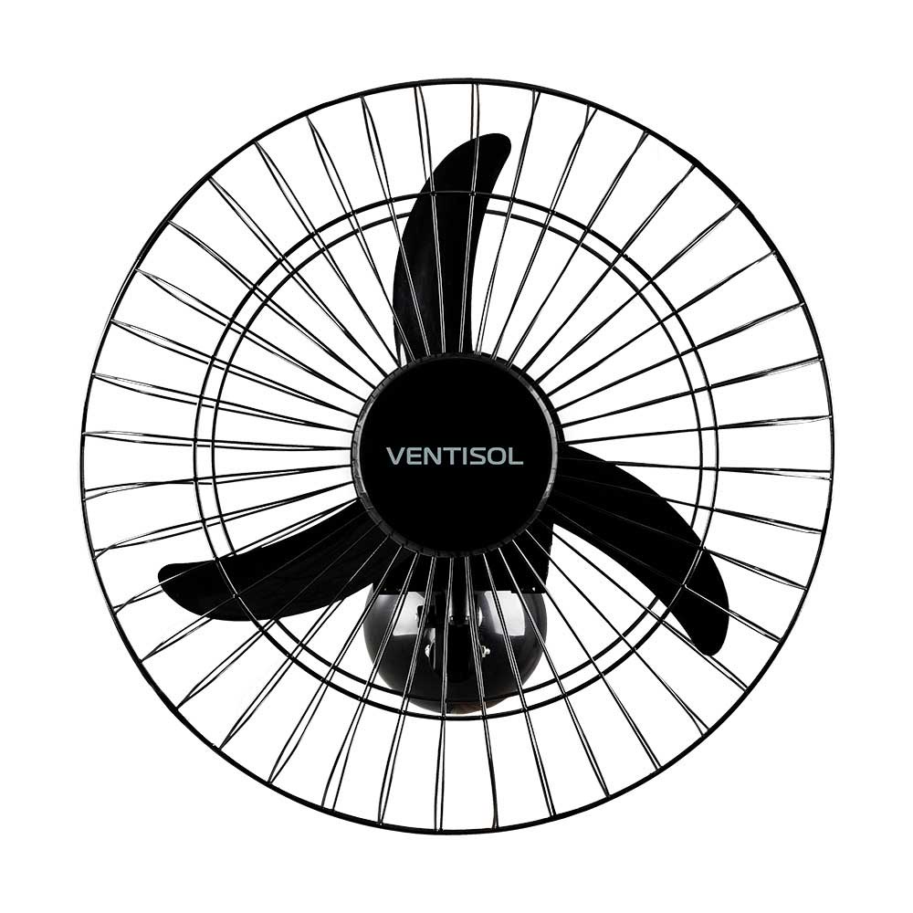 Ventilador De Parede Cm Comercial Bivolt W Preto Ventisol