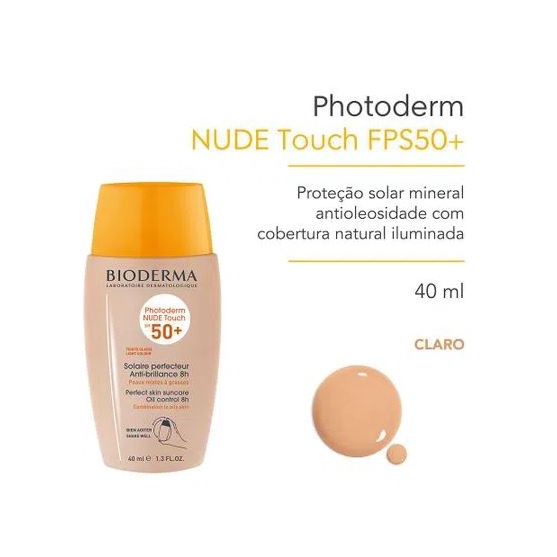 Photoderm Nude Touch FPS 50 Claro 40 Ml Shopee Brasil