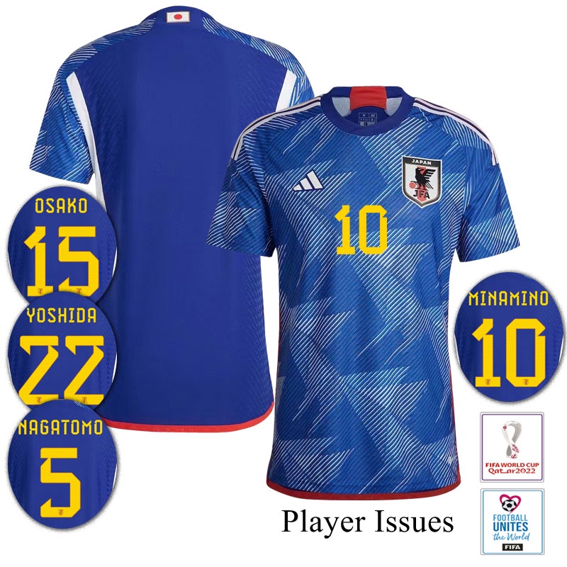 Questões De Jogador 22 23 Japão Casa 2022 Camisa Jersey Masculina De