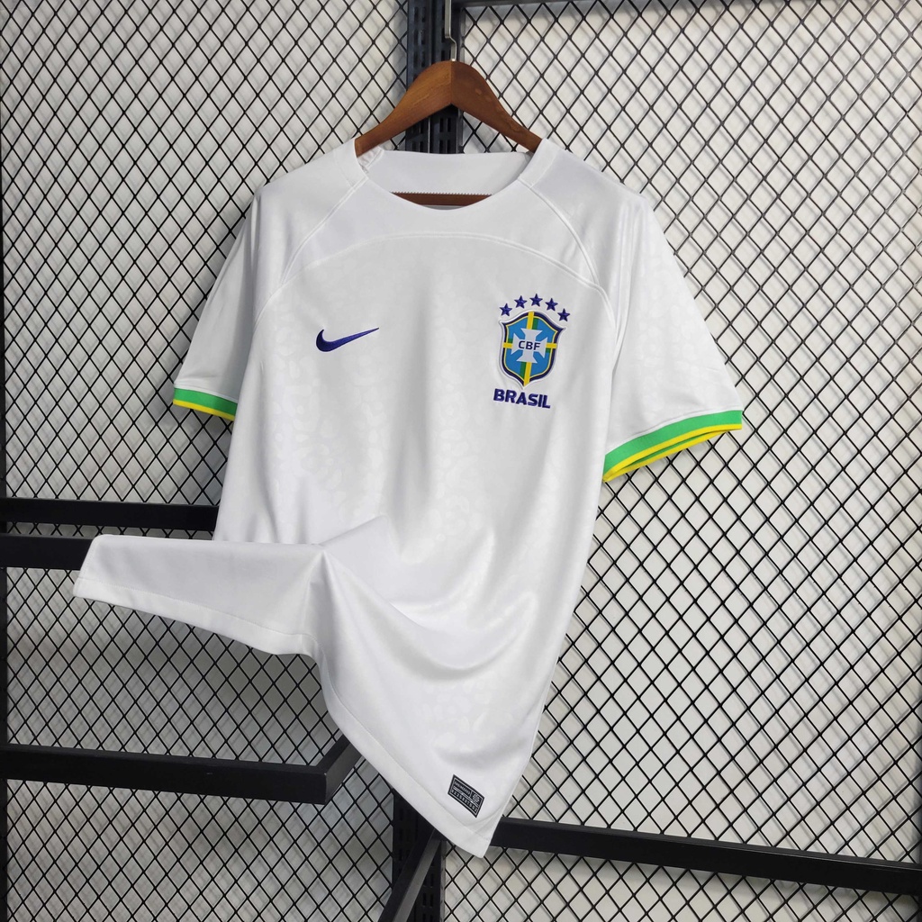 Camisa De Futebol Branca Do Brasil Shopee Brasil