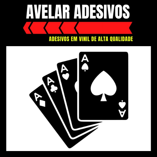 Adesivo Cartas Az 10x10cm Baralho Shopee Brasil