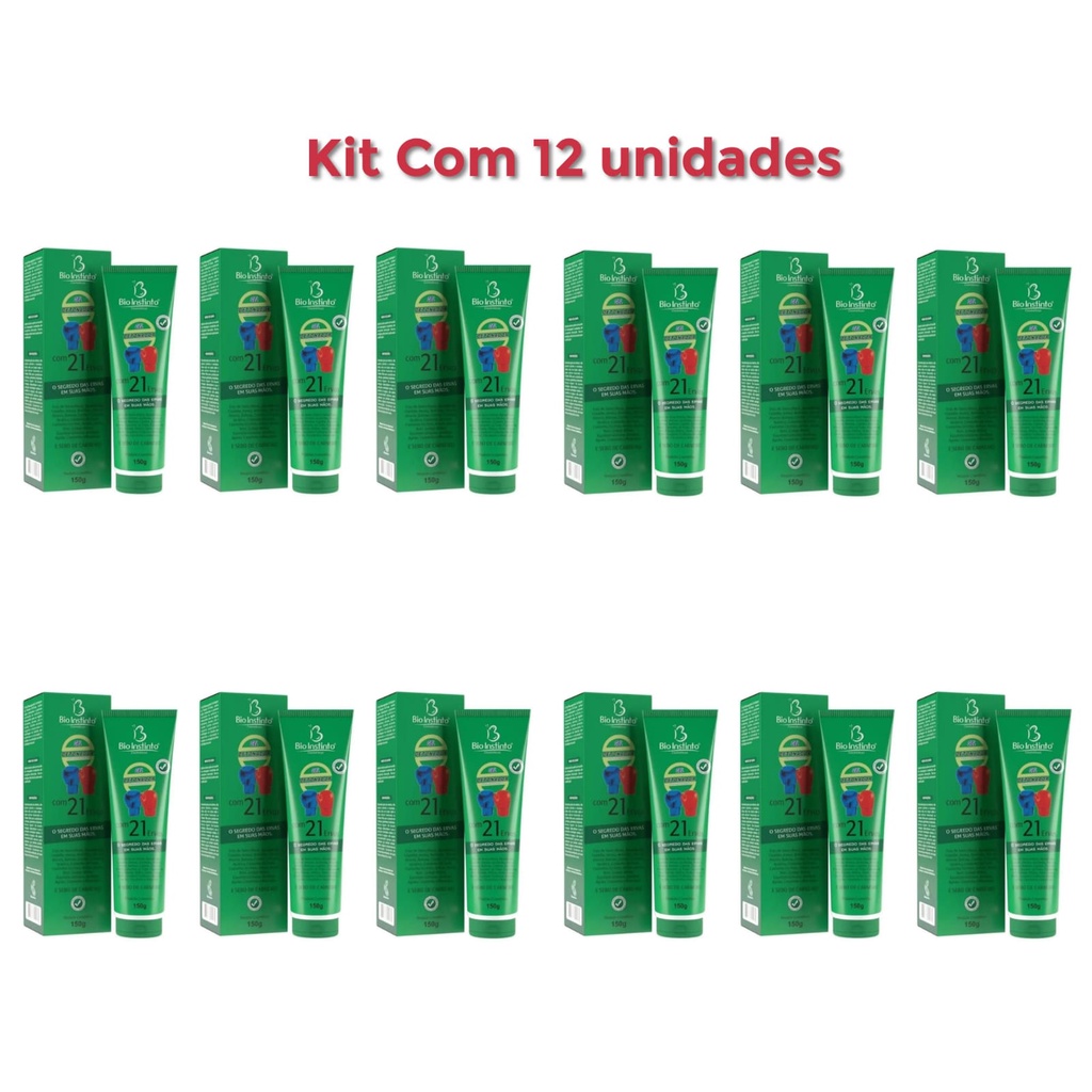 Kit 12 Unidades Gel 21 Ervas Bio Instinto Shopee Brasil