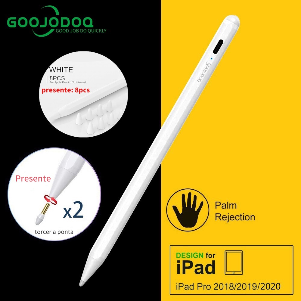 Goojodoq Gera O Caneta Touch Ipad Rejei O Da Palma Da M O Fun O