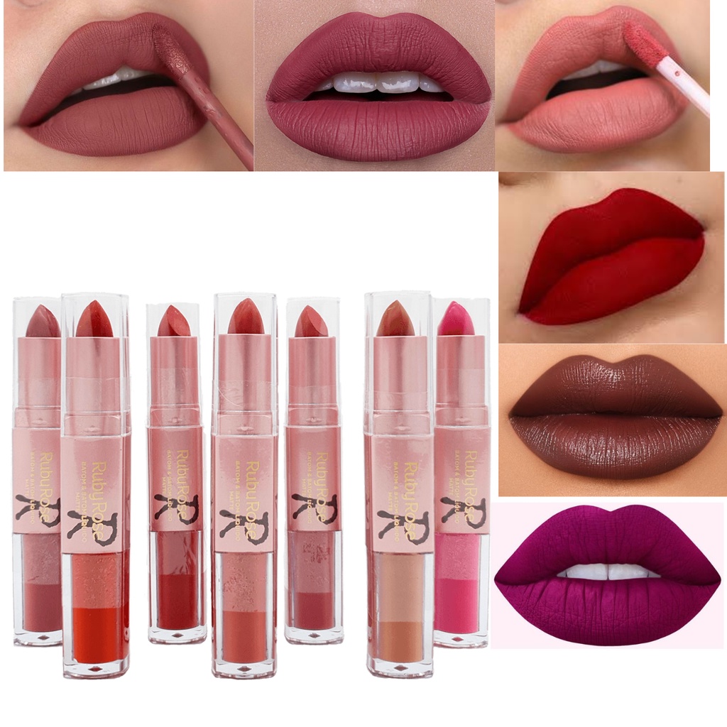 Batom Líquido Matte Feels Ruby Rose hb 8225 hb 8226 Escorrega o Preço