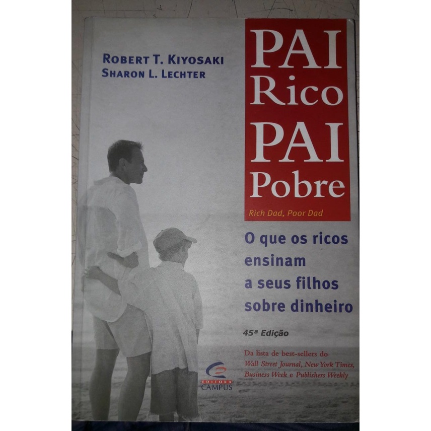 Livro Pai Rico Pai Pobre O Que Os Ricos Ensinam A Seus Filhos Sobre