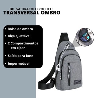 Mochila Bolsa De Peito Tiracolo Pochete Bolsa Transversal De Ombro