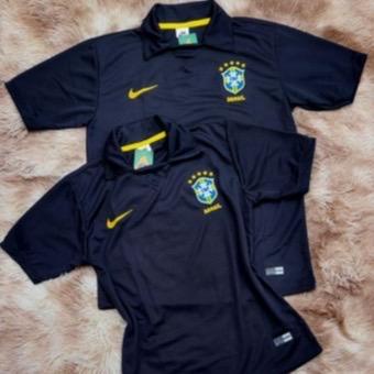 Camisa Camiseta De Time Sele O Brasileira Brasil Branca Kit Casal