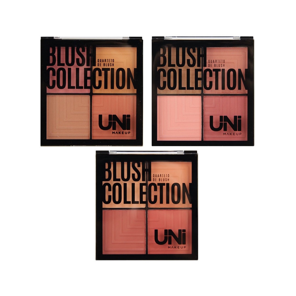 Paleta Quarteto De Blush Maquiagem Quarteto De Blush Collection Uni