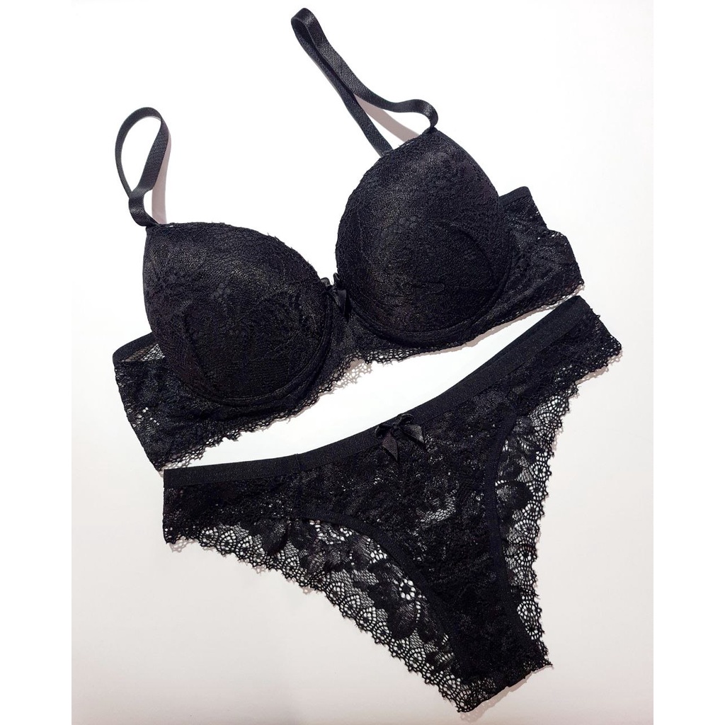 Conjunto Lingerie Bojo Aro Renda Premium Sensual Luxo Shopee Brasil