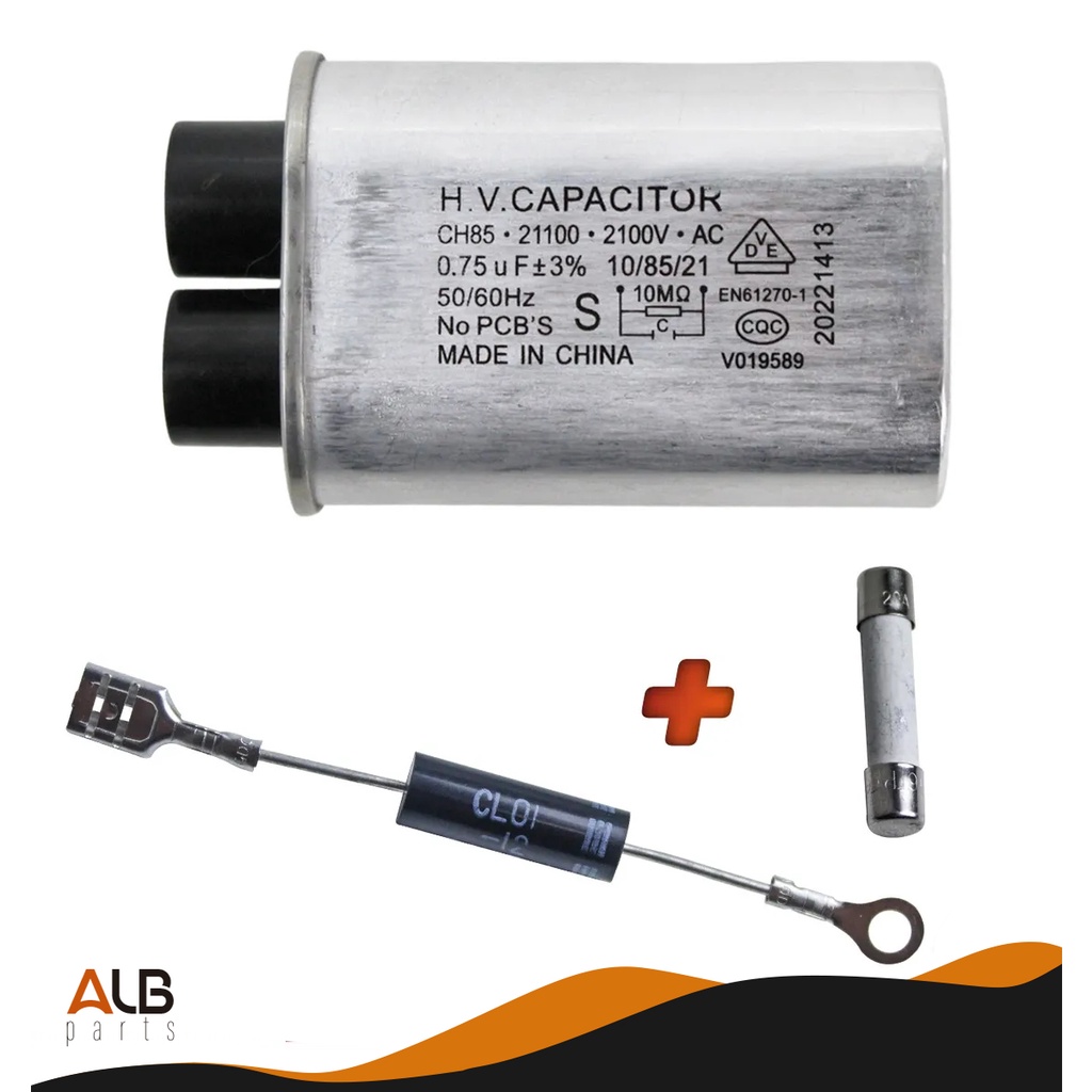 Kit Reparo Microondas Capacitor Uf Diodo Fusivel Shopee Brasil