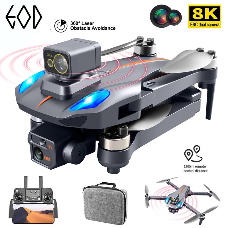 K911 MAX GPS Drone 4K Evitar Obstáculos Profissional Câmera Dupla HD