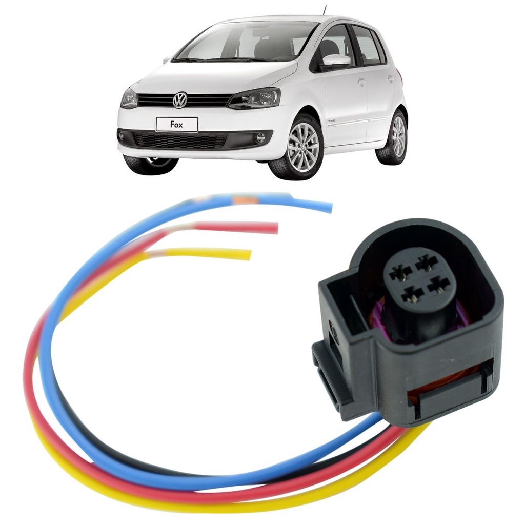 Chicote Sensor De Temperatura Fox Gol Golf Plug 4 Vias Shopee Brasil