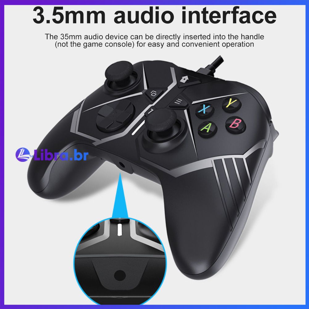 Controlador Fio Usb Para Xbox One Videogame Joystick Mando