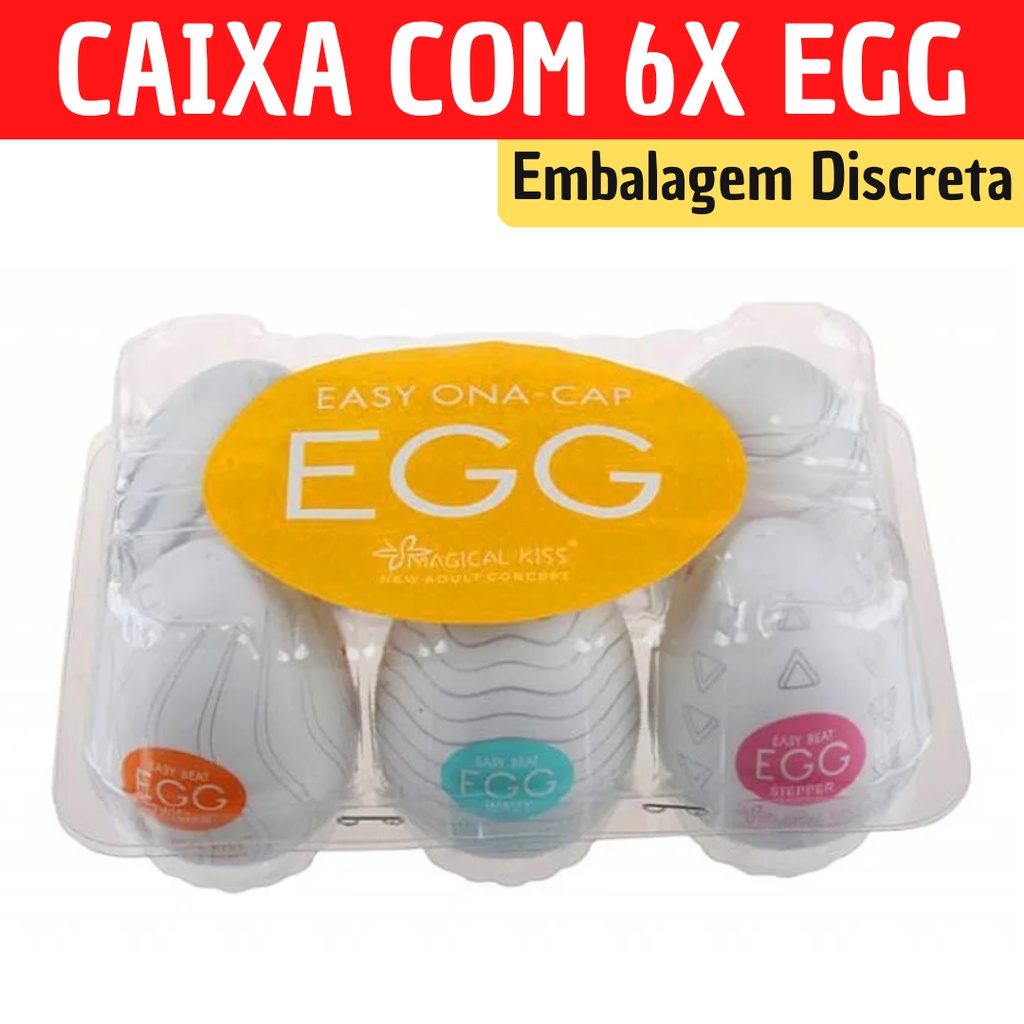 Kit X Egg Masturbador Masculino Sensa O De Pele Textura Interna