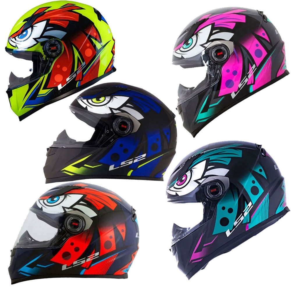 Capacete Moto Fechado Masculino Feminino LS2 FF358 Tribal Todas As