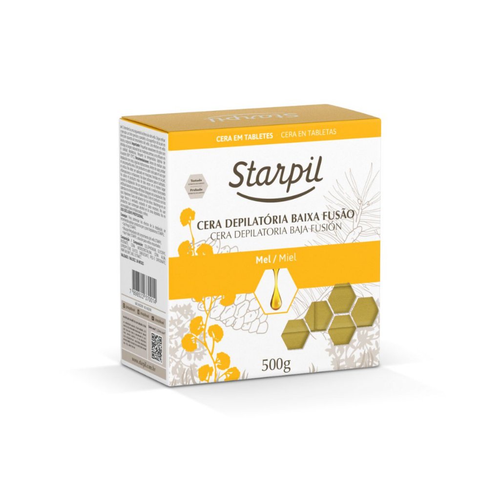 Cera Quente Depilatoria Starpil Mel 500g Shopee Brasil