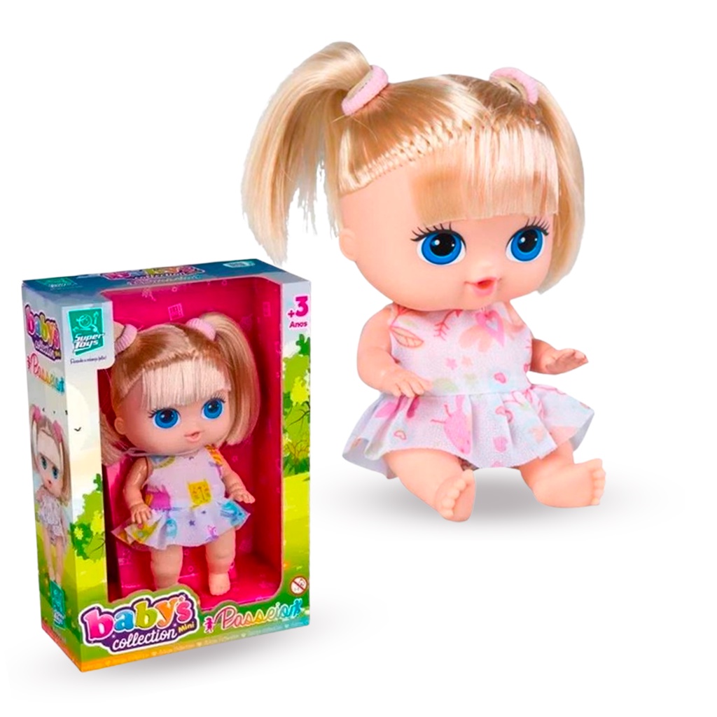 Boneca Babys Collection Mini Passeio Cabelo E Cheirinho Shopee Brasil