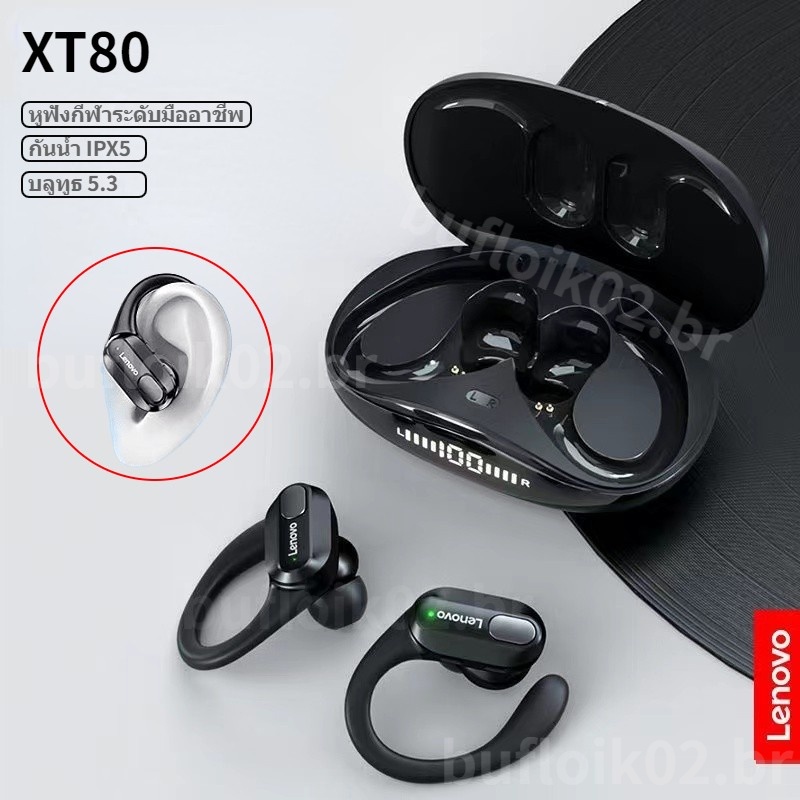 Original Lenovo XT80 Bluetooth 5 3 Fone De Ouvido Sem Fio Gancho