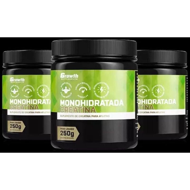 Creatina Monohidratada 100g 250g Growth Supplements Shopee Brasil