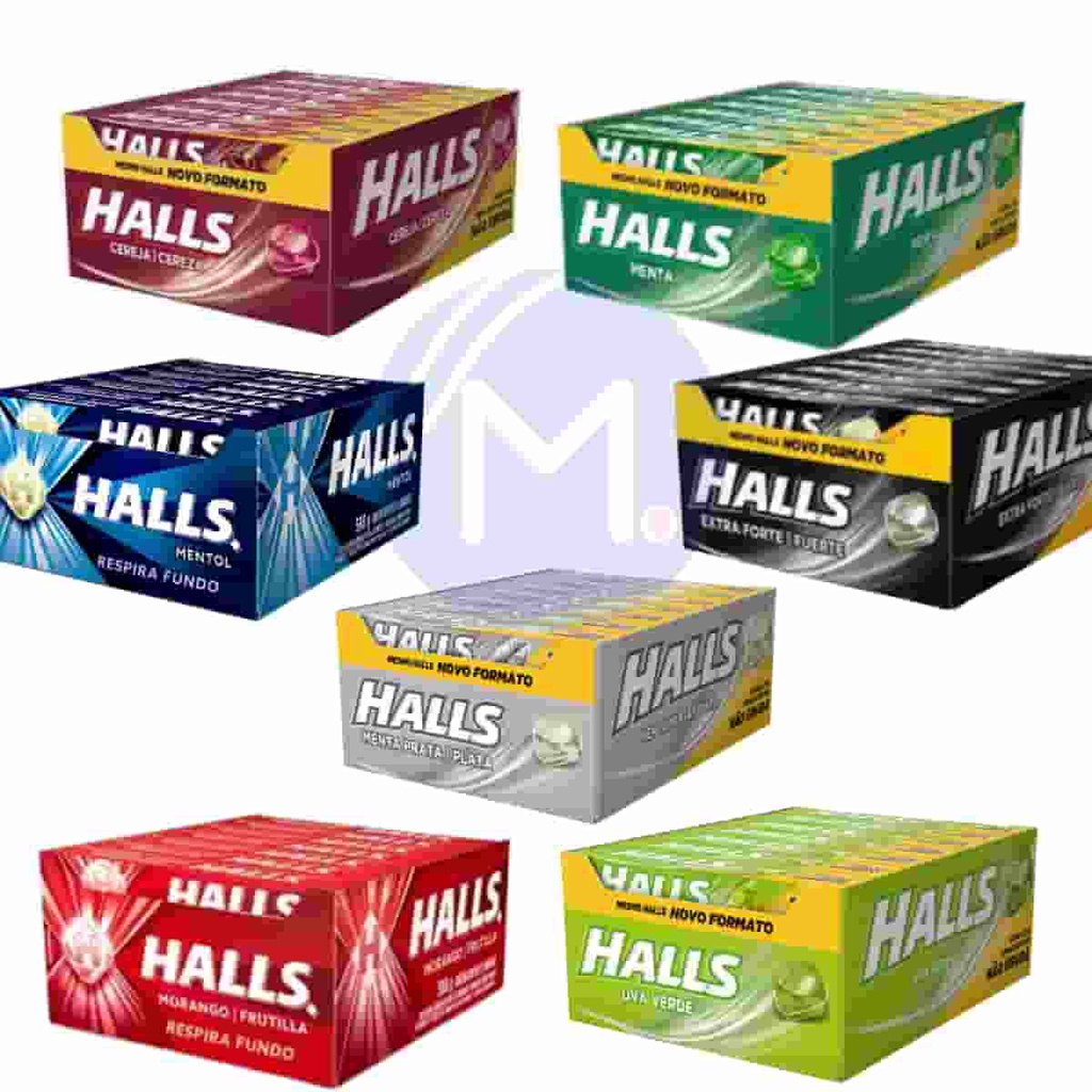 Bala Halls Display 21 Unidades Escolha O Sabor Shopee Brasil