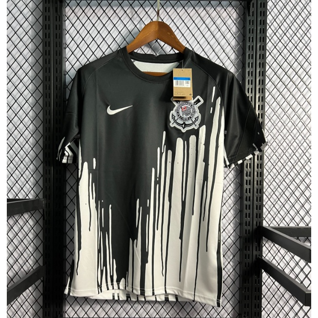 Camisa De Futebol Fir C S Especial Preta E Branca Masculina