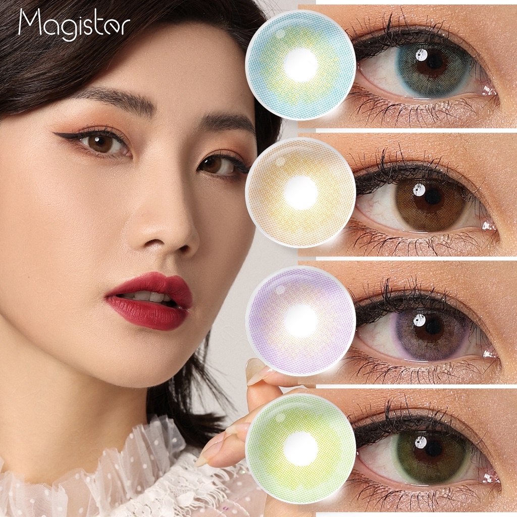 Magister Lentes De Contato Colorida Olhos Natural Para Maquiagem Anual