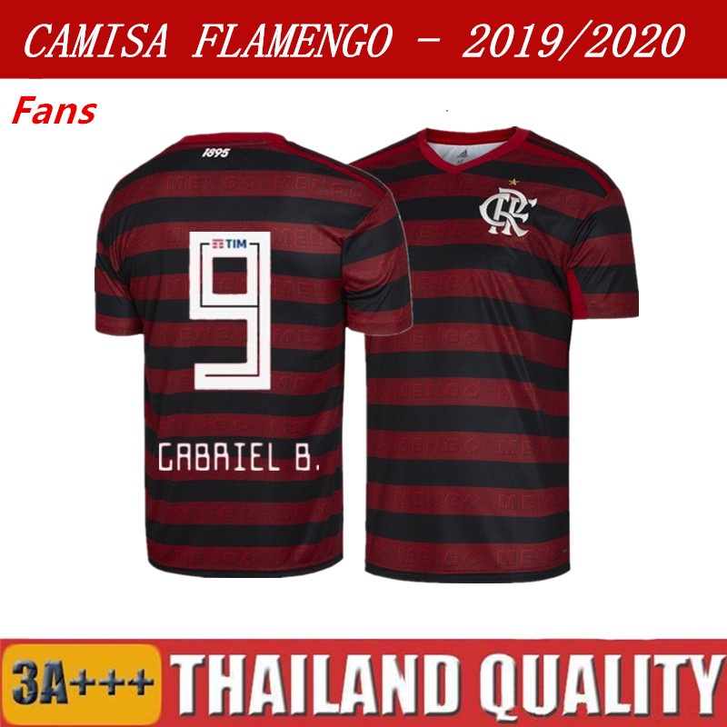 F S Vers O Flmg Home Homens Futebol Jersey T Shirt Gabriel B