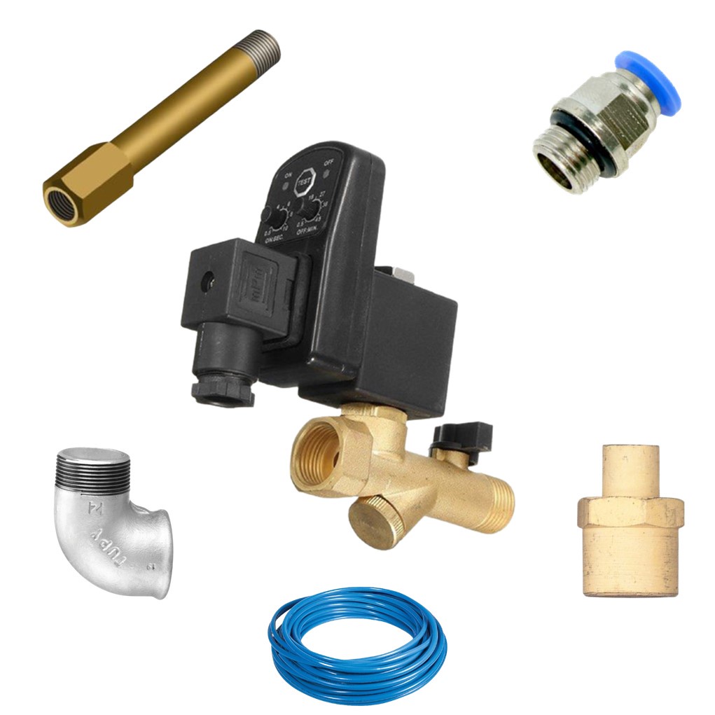 Purgador Dreno Eletrônico 220v Universal Compressor Schulz Chiaperini Pressure Motomil