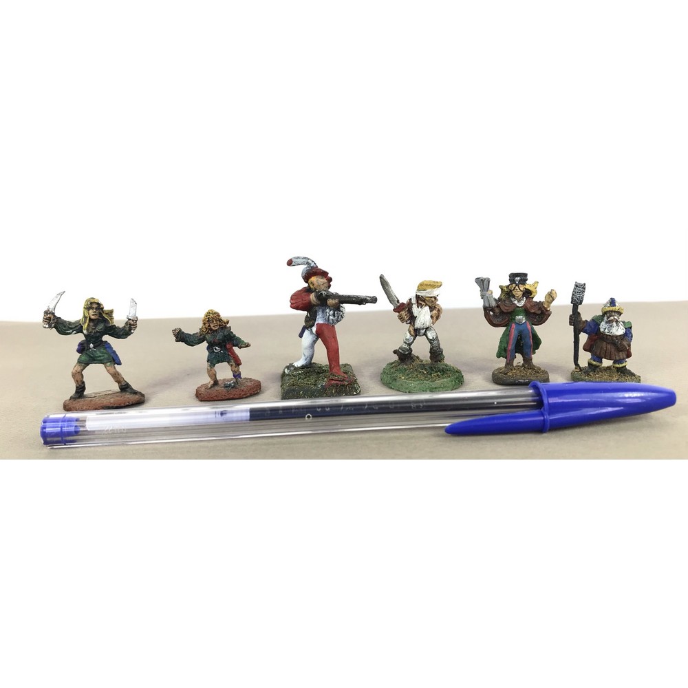 lote bonecos miniatura de chumbo para jogo RPG de mesa