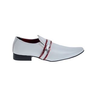 Sapato Masculino Italiano em Couro Live Branco Ref: 164 Branco