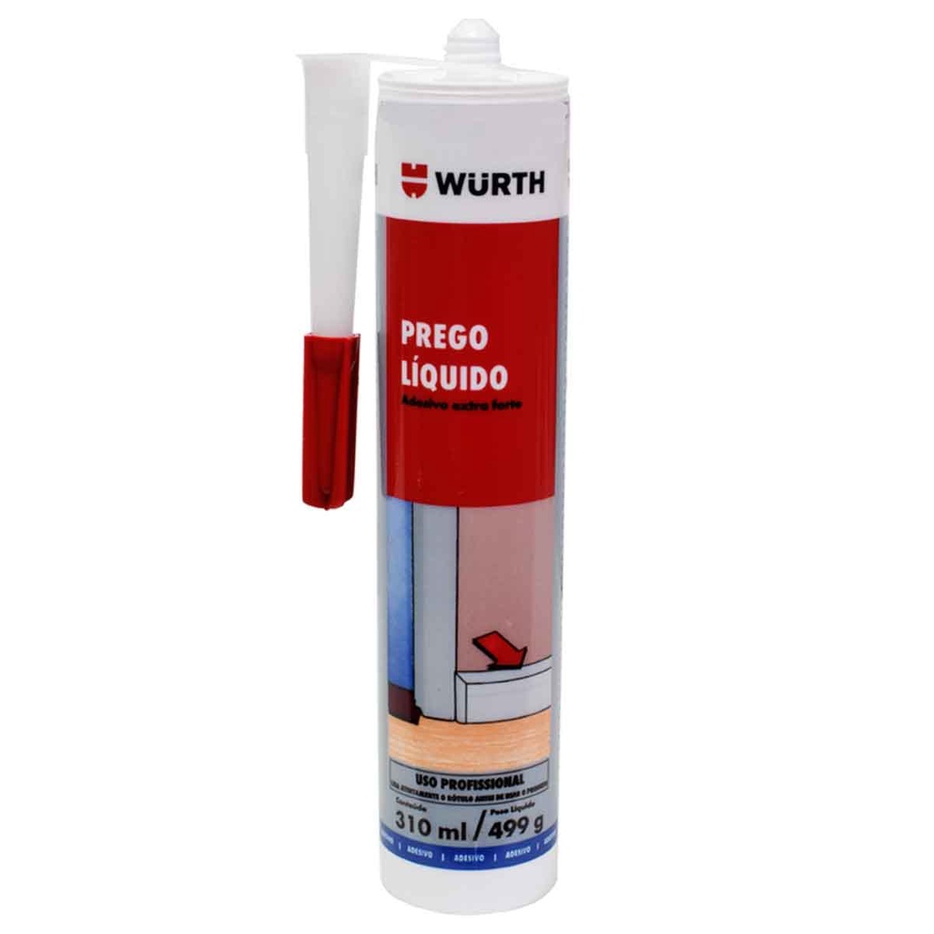 PREGO LÍQUIDO WURTH 499gm  ADESIVO EXTRA FORTE