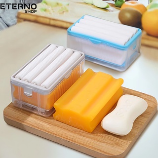 Suporte Dispenser de Sabão Multifuncional Portátil Com Rolos Para Lavar Roupas