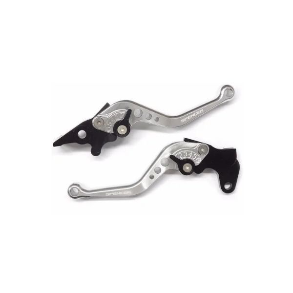 Manete Esportiva Regulagem Cg 125 Titan 00 A 04 Fan 125 04 a 08 Titan Fan 150 09 A 12 Freio Lona Prata Par