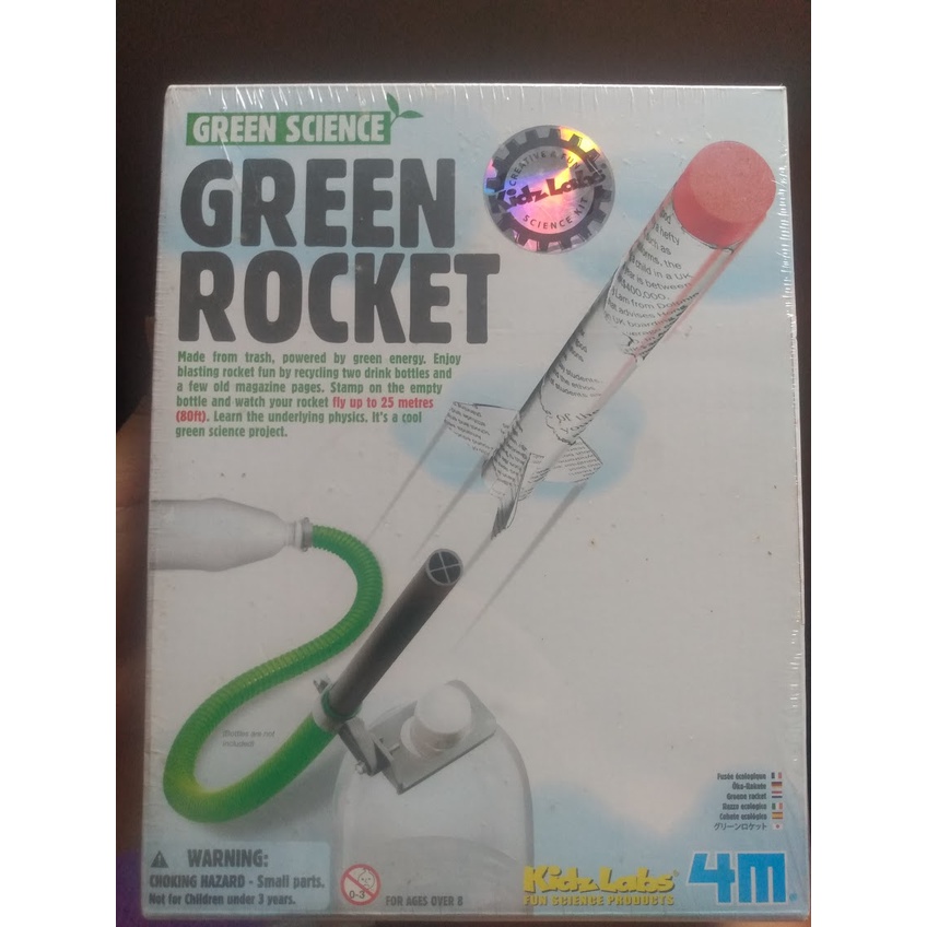 Green Rocket - Green Science - 4M - novo - Kidz Labs