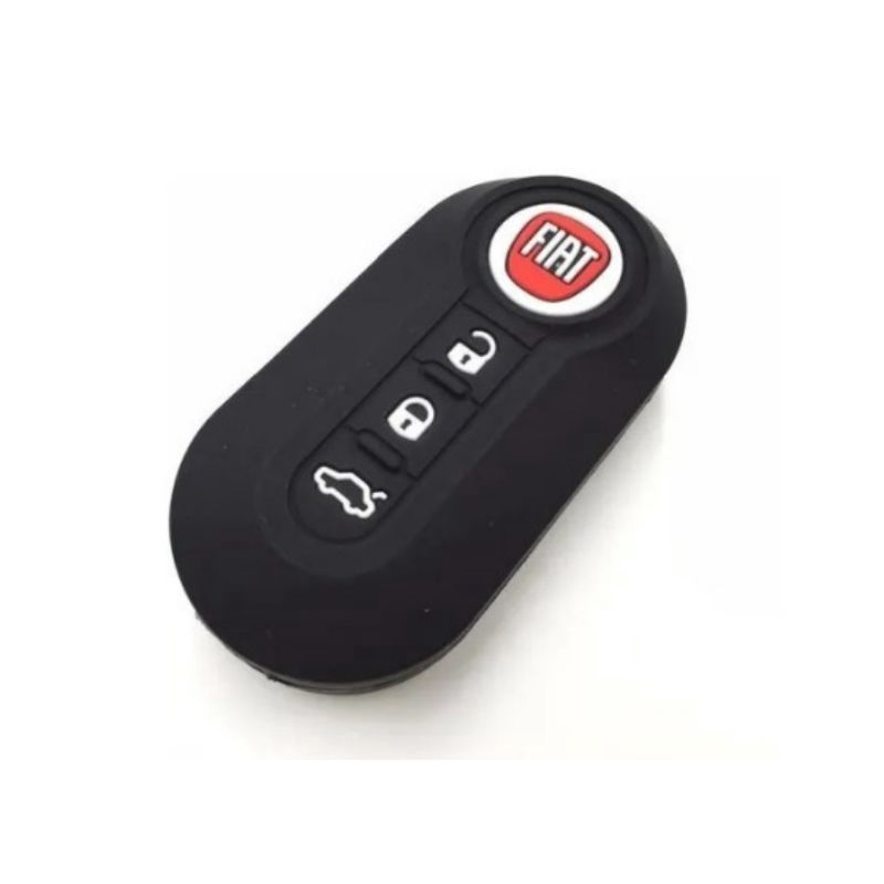 Capa Silicone Chave Fiat Palio Grand Siena Punto Chave Canivete 3 Botões