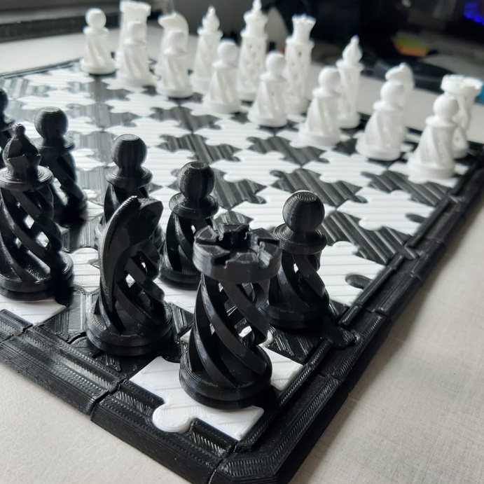 Tabuleiro de xadrez Luxo Cavaleiros Medievais 3D 32 peças. em Promoção na  Americanas